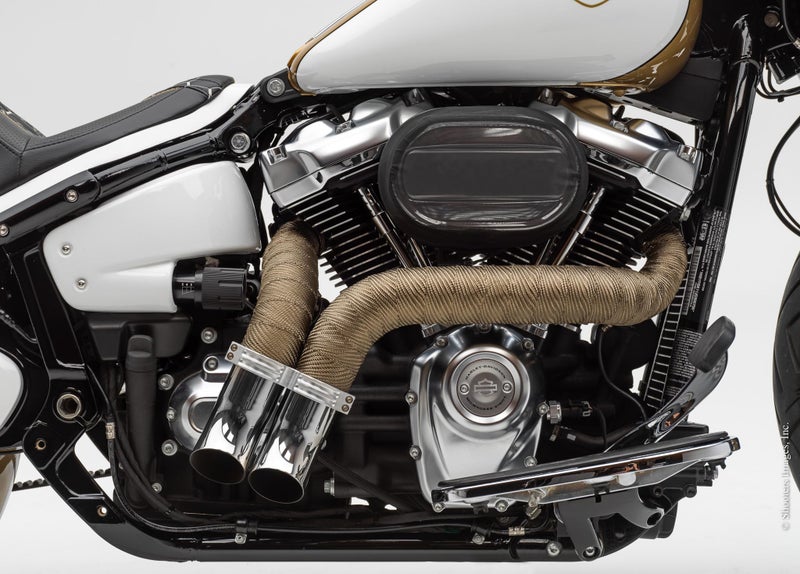 Design Engineering 010133 Titanium Exhaust Heat Wrap with LR Technology, 1" x 100' Roll - Image 5